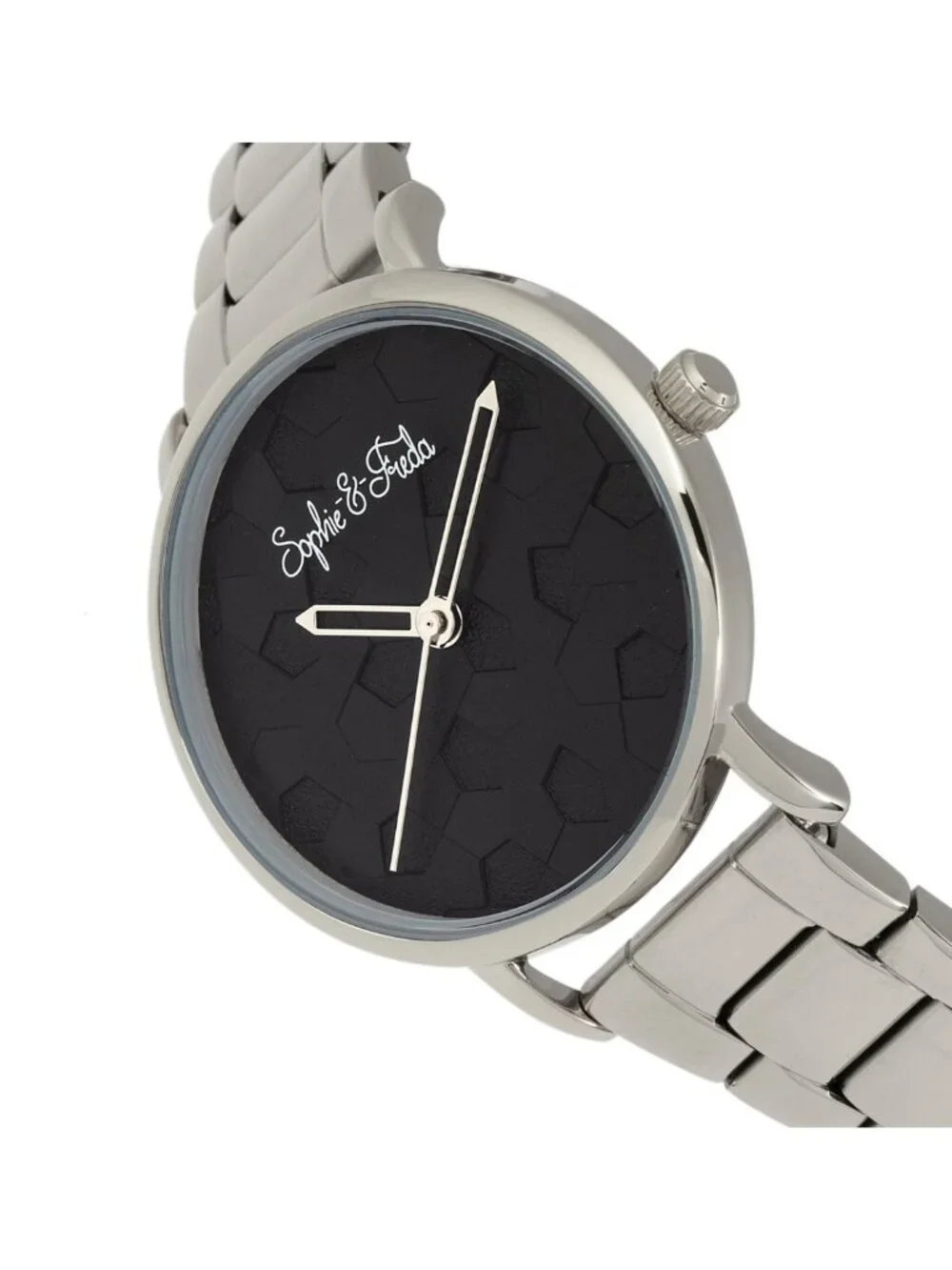 NWT Sophie And Freda Breckenridge Quartz Black Dial Ladies Watch